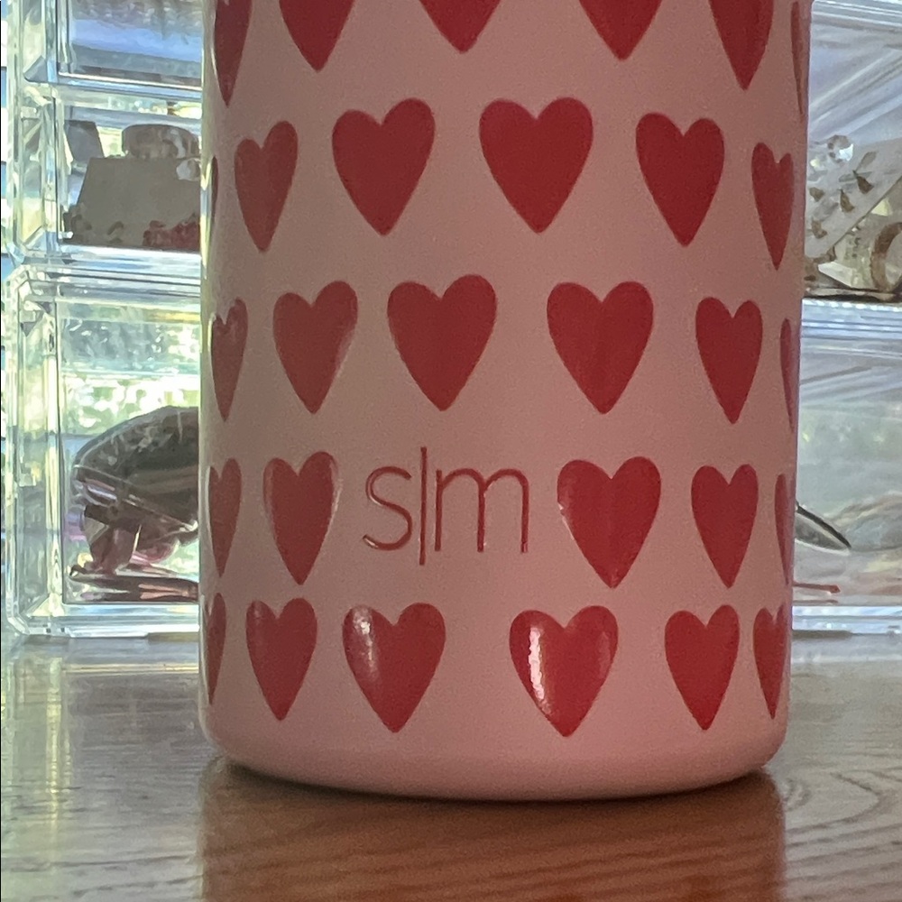 Simple Moder Pink Heart Patterned cup - Picture 2 of 8